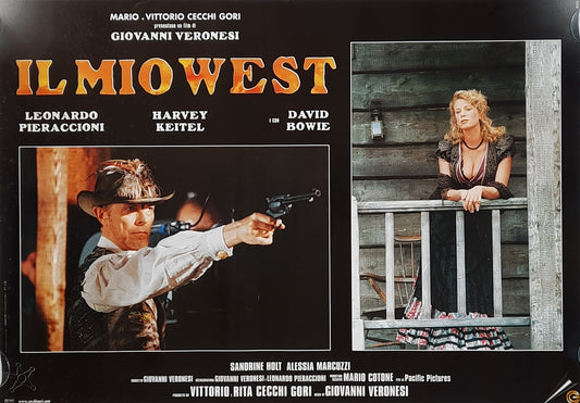 DAVID BOWIE Original Movie Promotion Poster 1998 "My West" Italian