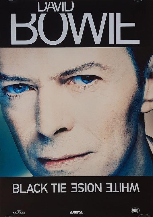 DAVID BOWIE Original Promotion Poster - 1993 Album "Black Tie White Noise" (black version)