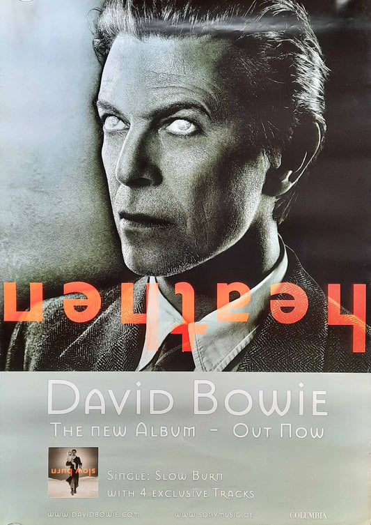 DAVID BOWIE Original Promotion Poster - 2002 Album "Heathen" V1