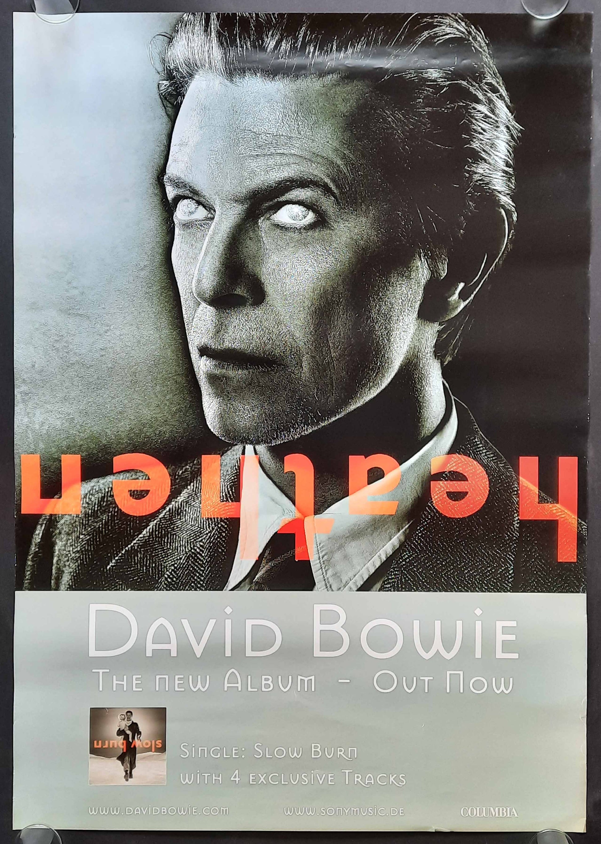 DAVID BOWIE Original Promotion Poster - 2002 Album "Heathen" V1 1