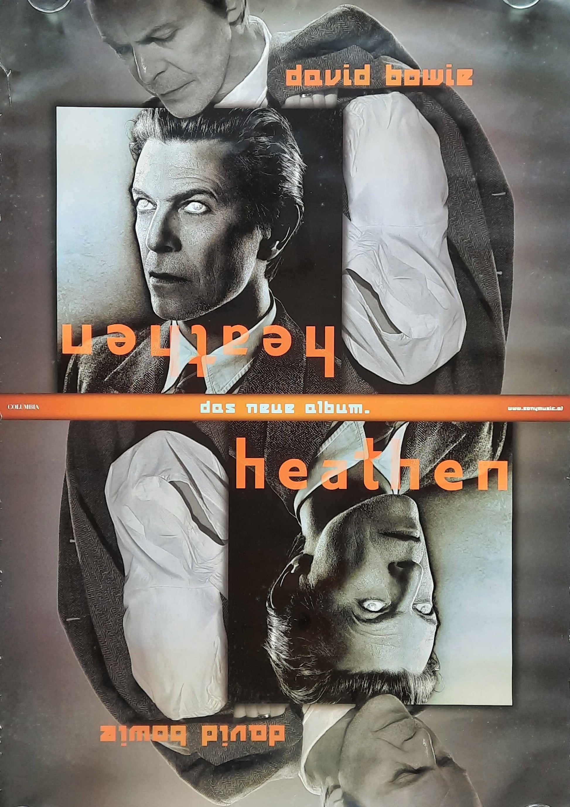 DAVID BOWIE Original Promotion Poster - 2002 Album "Heathen" V2