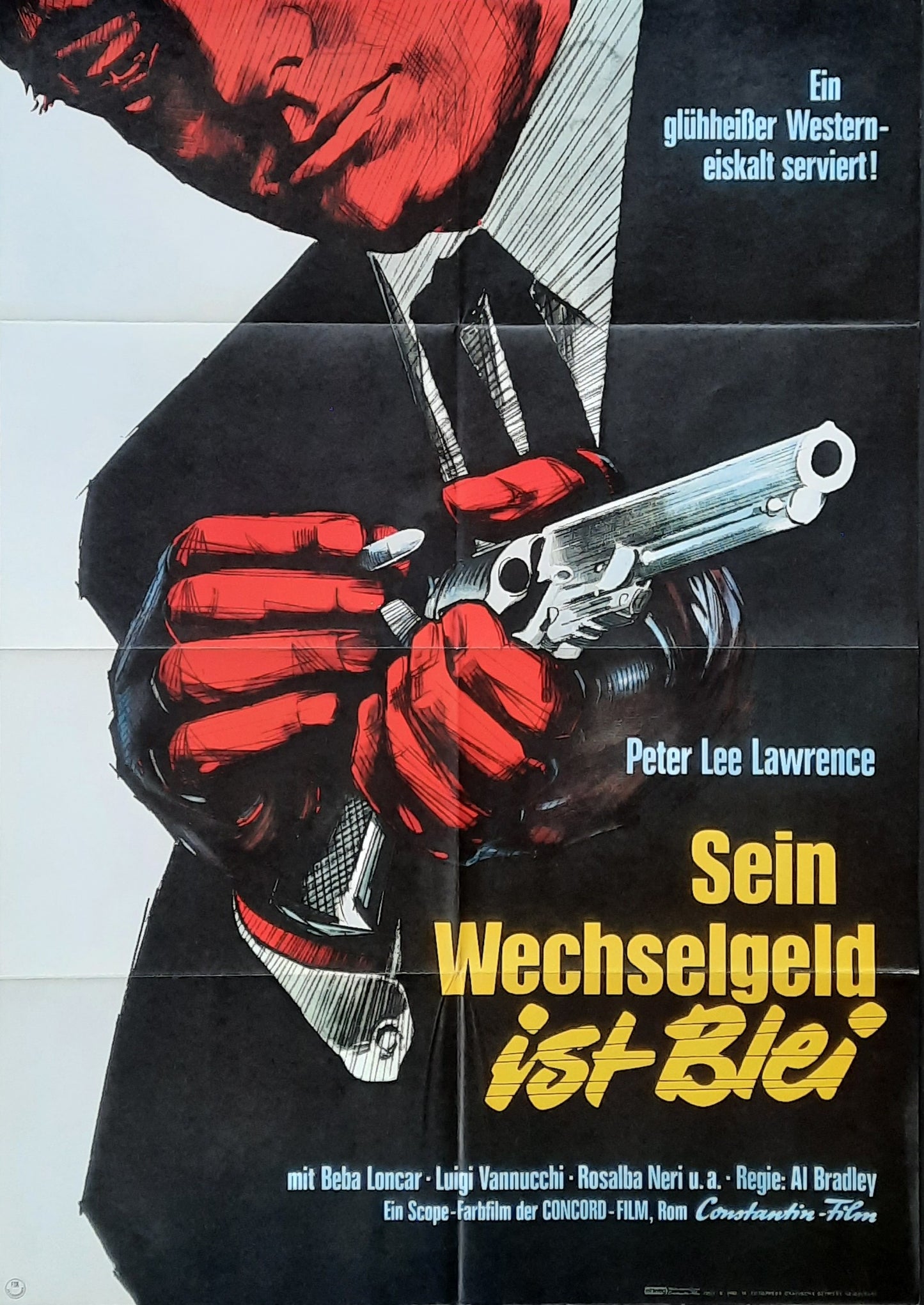 DAY OF VIOLENCE Original Movie Poster 1967 Peter Lee Lawrence German 1-Sheet Poster
