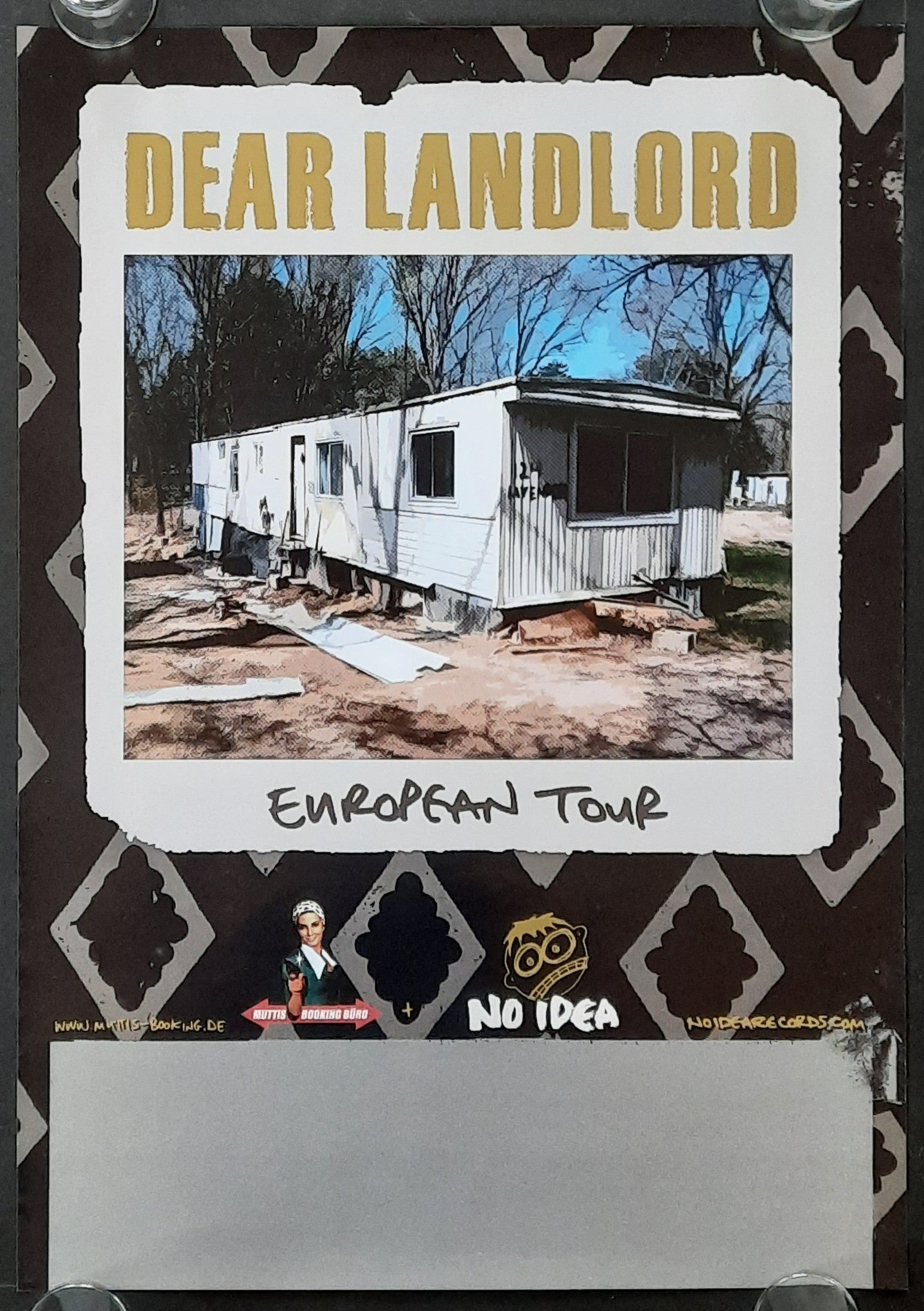 DEAR LANDLORD Original Concert Poster 2009 European Tour 42x59d (9)