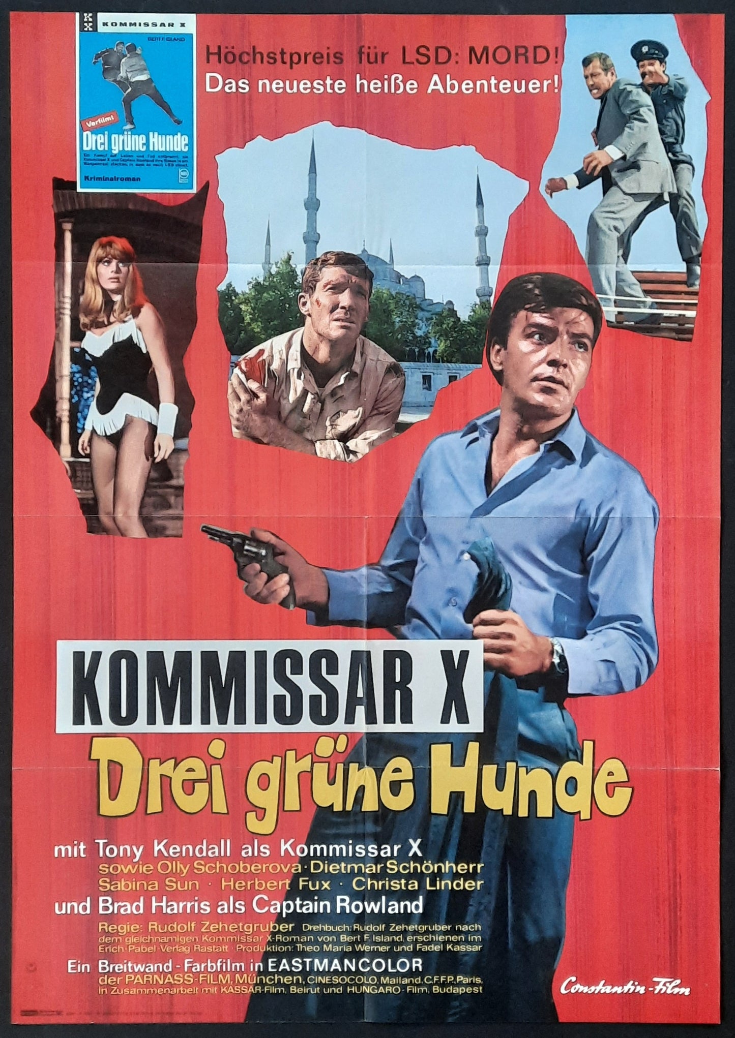 DEATH TRIP Original Movie Poster 1967 Tony Kendall German 1-Sheet Poster