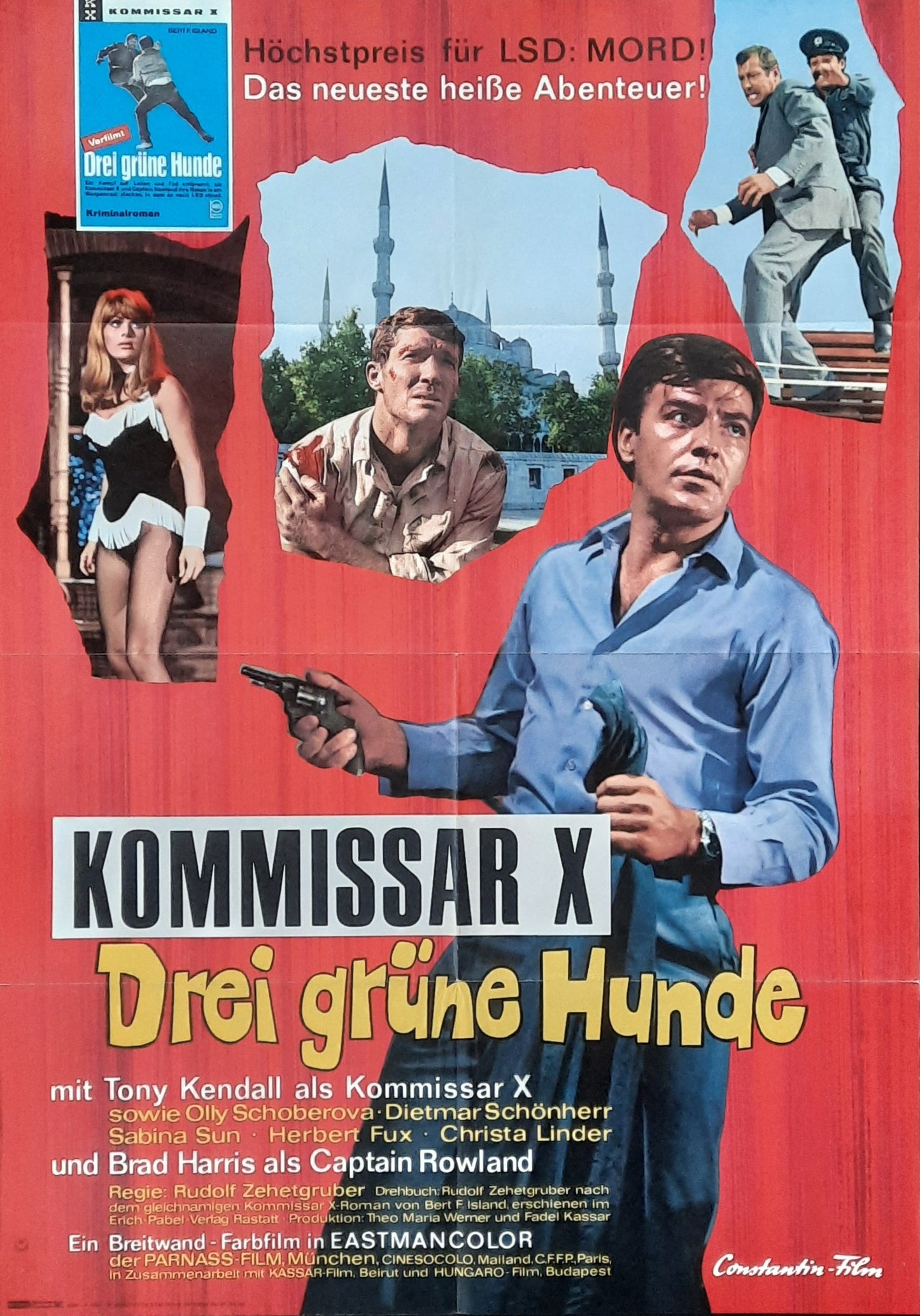 DEATH TRIP Original Movie Poster 1967 Tony Kendall German 1-Sheet Poster