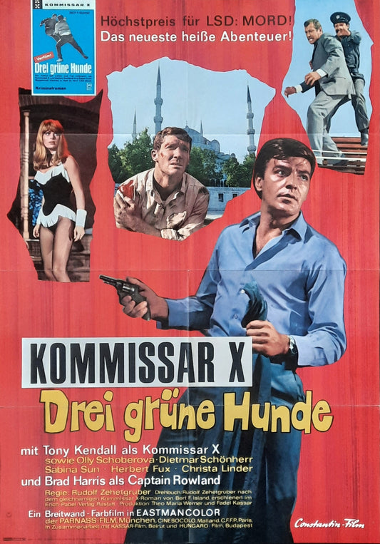 DEATH TRIP Original Movie Poster 1967 Tony Kendall German 1-Sheet Poster