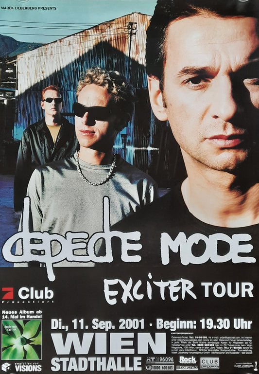 DEPECHE MODE Original Concert Poster September 11, 2001 Vienna (9/11 !!)