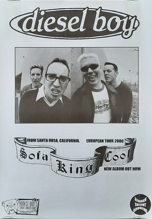 DIESEL BOY Original Concert Poster 2000 Sofa King Cool Tour 42x59d (12)