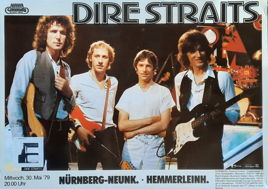 DIRE STRAITS Original Concert Poster July 7, 1992 Frankfurt Germany 1