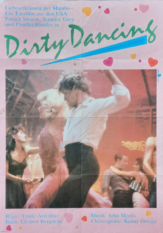 DIRTY DANCING Original Movie Poster 1983 Patrck Swayze Jennifer Grey German 1-Sheet