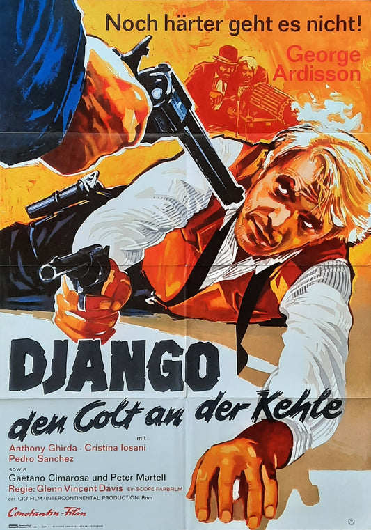 DJANGO - MAY GOD FORGIVE YOU... Original Movie Poster 1968 Anthony Ghirda