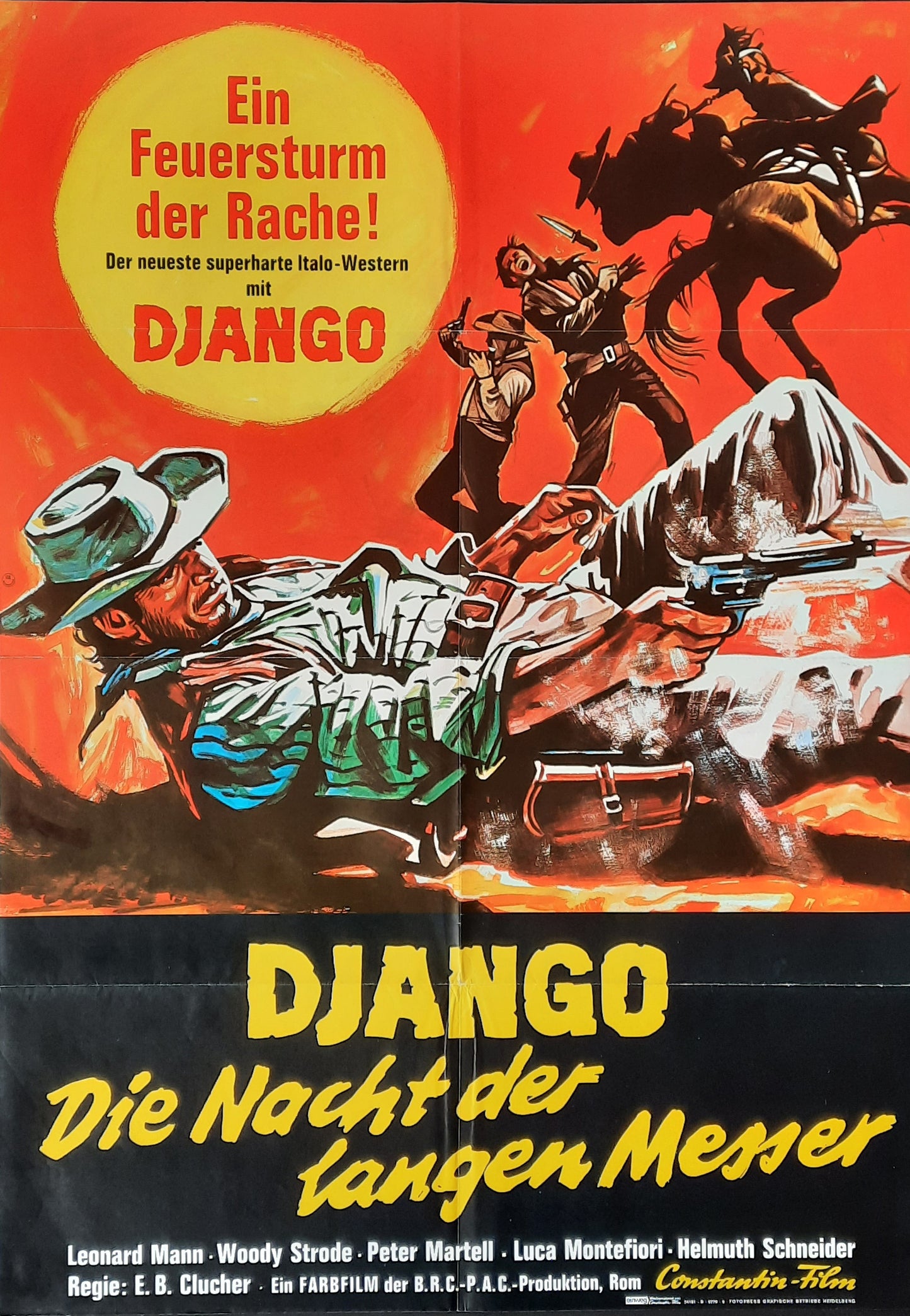 DJANGO - CIAKMULL - L'uomo della vendetta Original Movie Poster 1970 German 1-Sheet