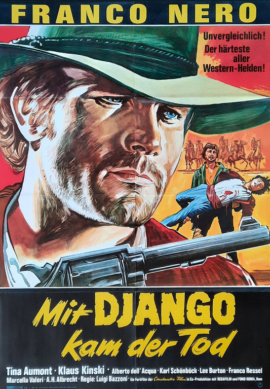 DJANGO - PRIDE AND VENGEANCE Original Movie Poster 1967, Franco Nero Klaus Kinski
