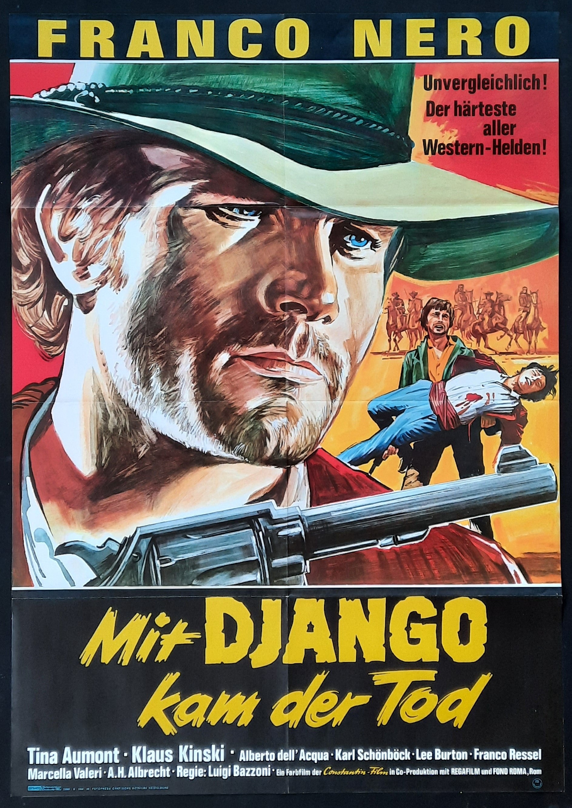 DJANGO - PRIDE AND VENGEANCE Original Movie Poster 1967, Franco Nero Klaus Kinski 1