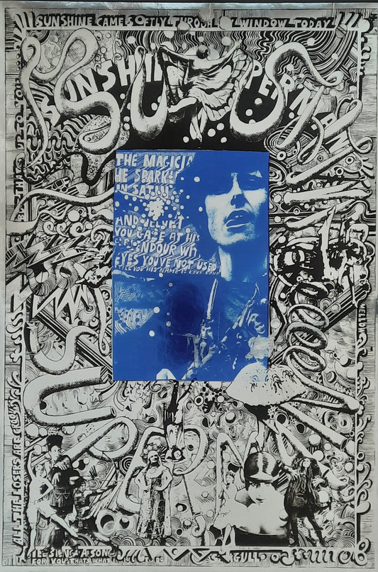 DONOVAN Promotion Poster "Sunshine Superman" 1967 by Martin Sharp