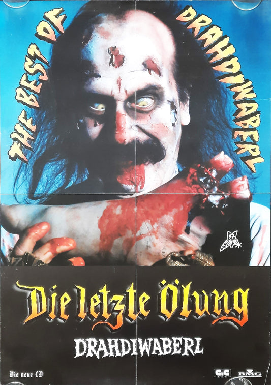 DRAHDIWABERL Original Promotion Poster - 1997 Album DIE LETZTE ÖLUNG