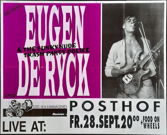 EUGEN DE RYCK 1990 Concert Poster Sep 28th Linz Austria 1st print