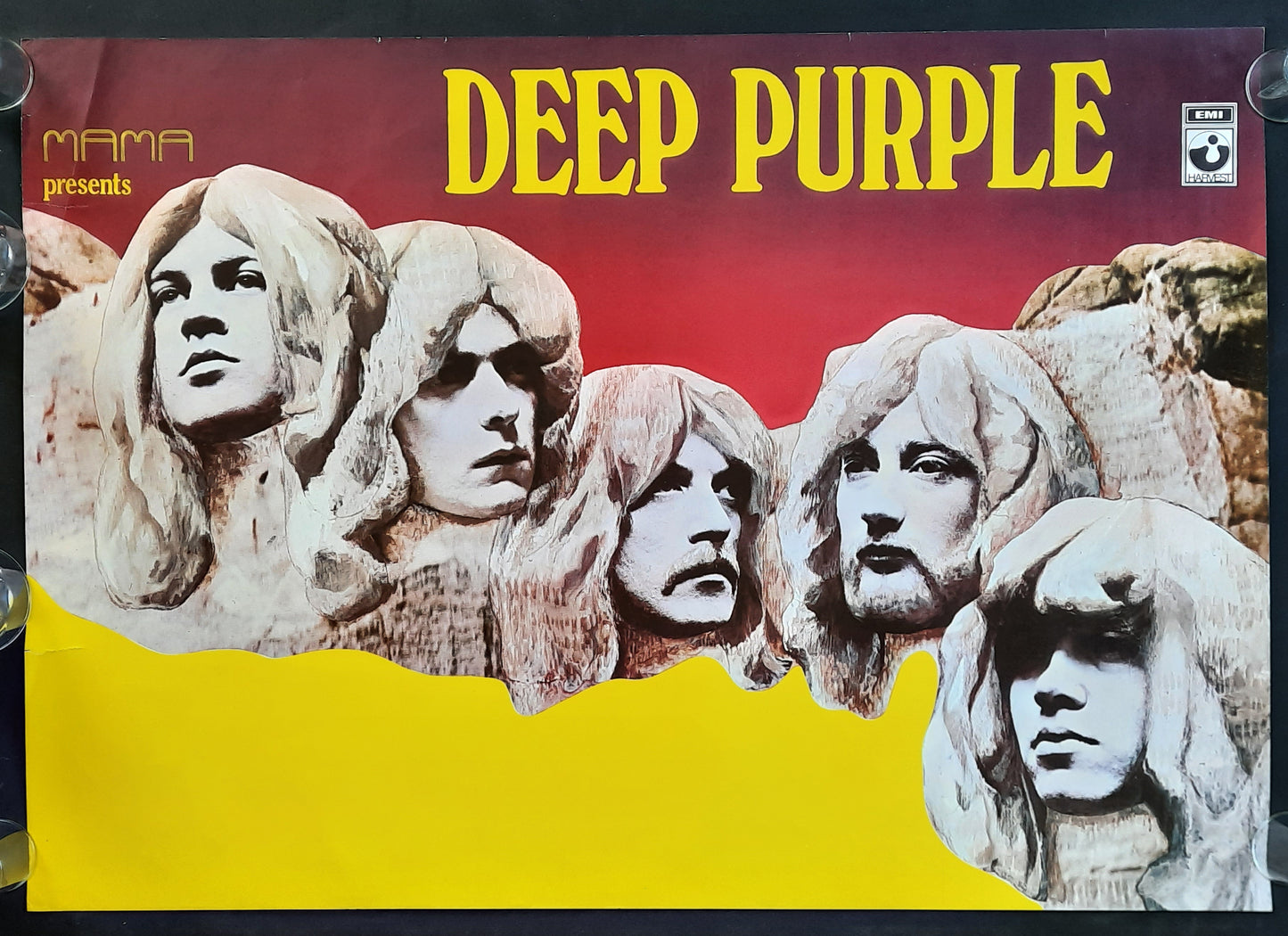 DEEP PURPLE 1971 Concert "blank" Poster Germany 1st print