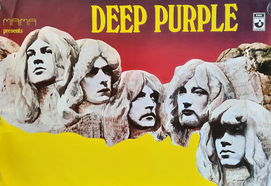 DEEP PURPLE 1971 Concert "blank" Poster Germany 1st print