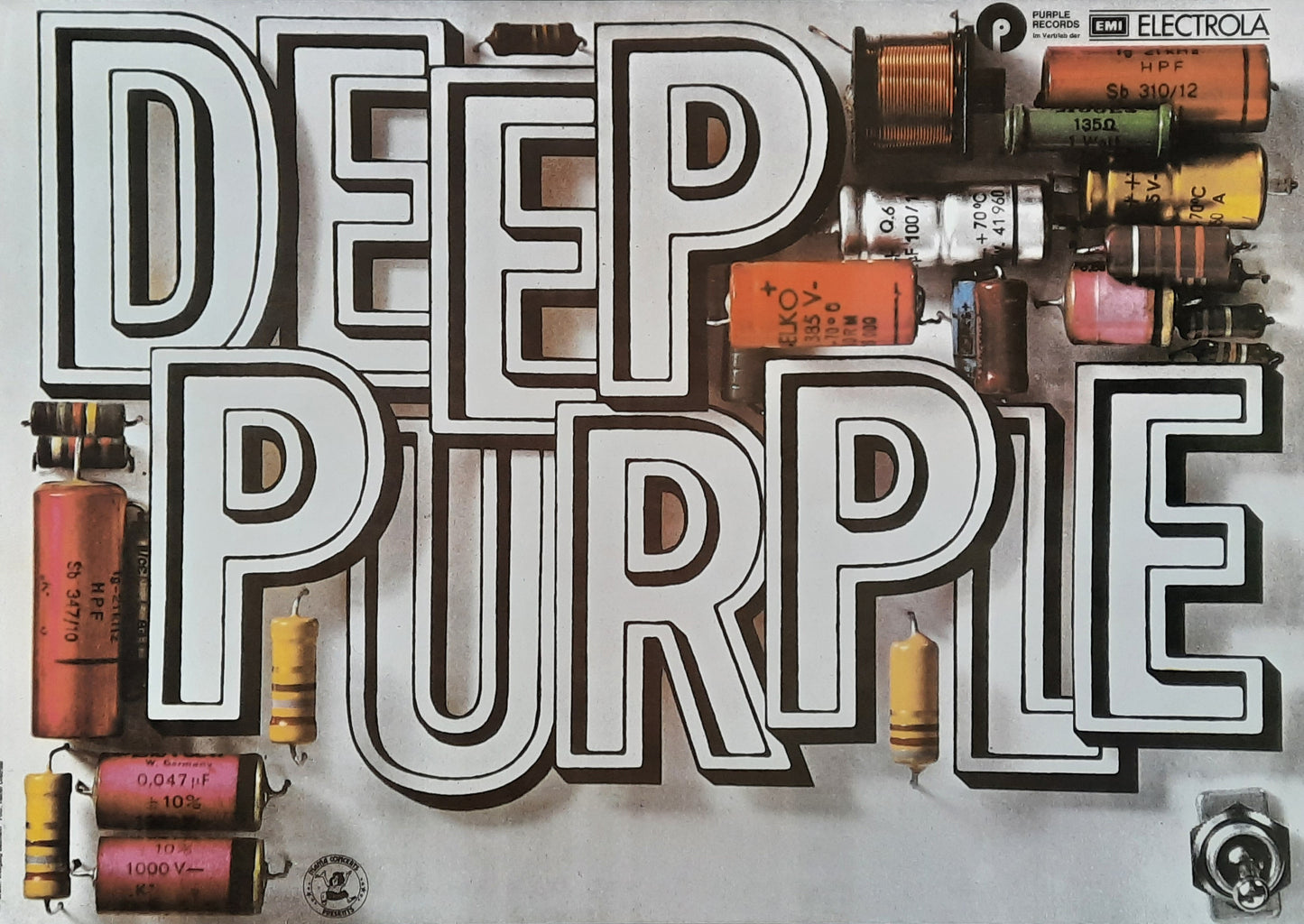 DEEP PURPLE 1973 Concert Poster (blank) PP