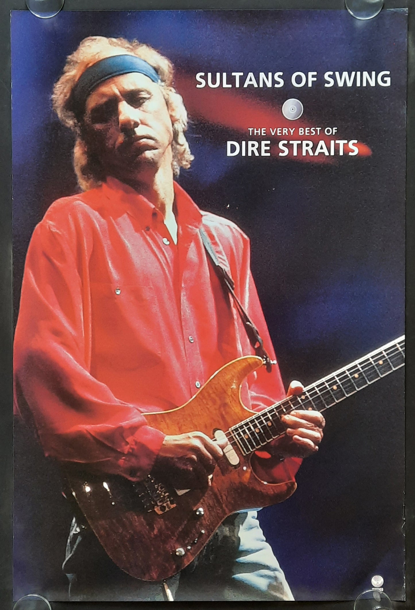 DIRE STRAITS 1998 Promotion Poster Album "Sultans Of Swing" 1st print, ds