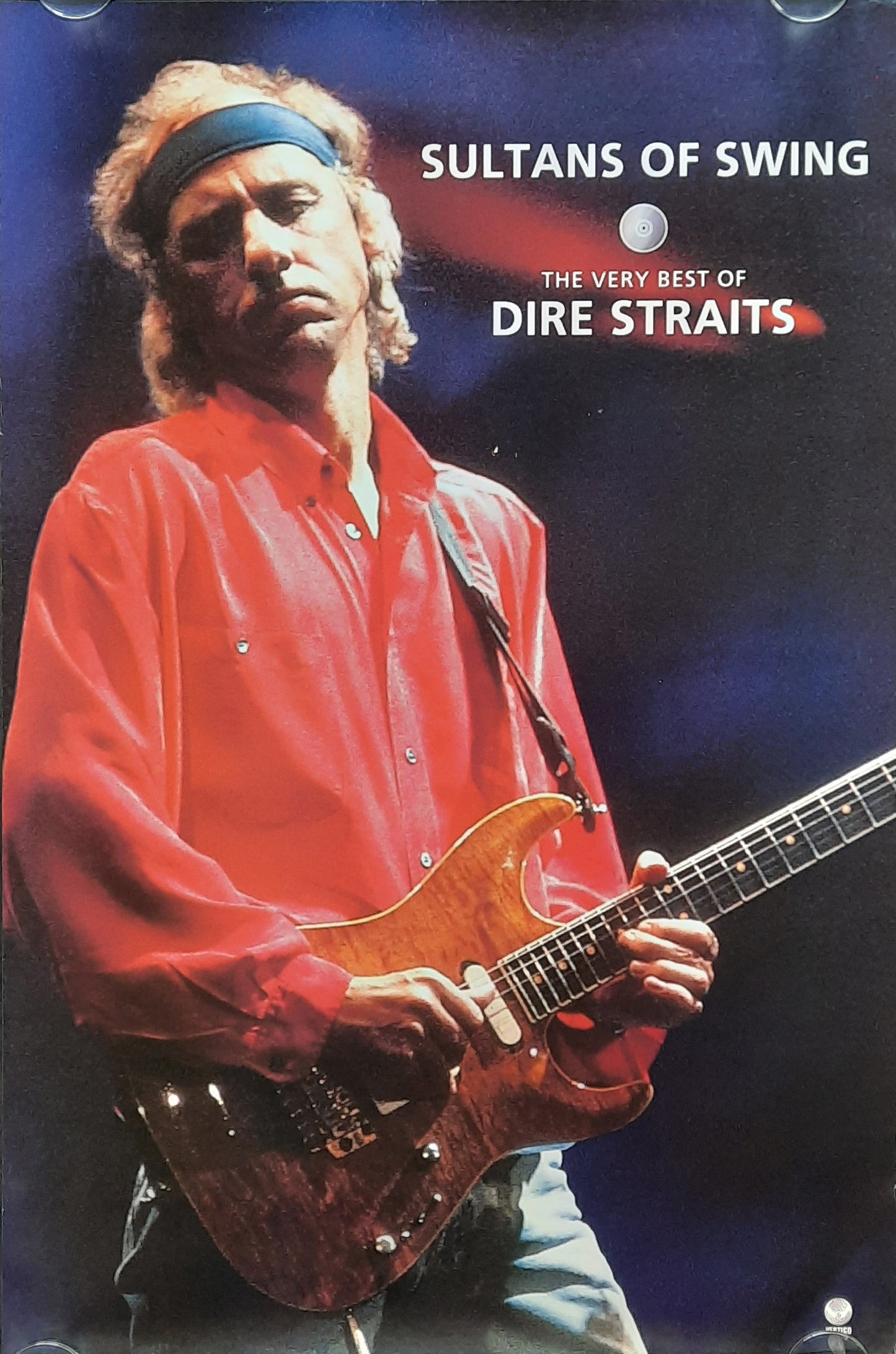 DIRE STRAITS 1998 Promotion Poster Album "Sultans Of Swing" 1st print, ds