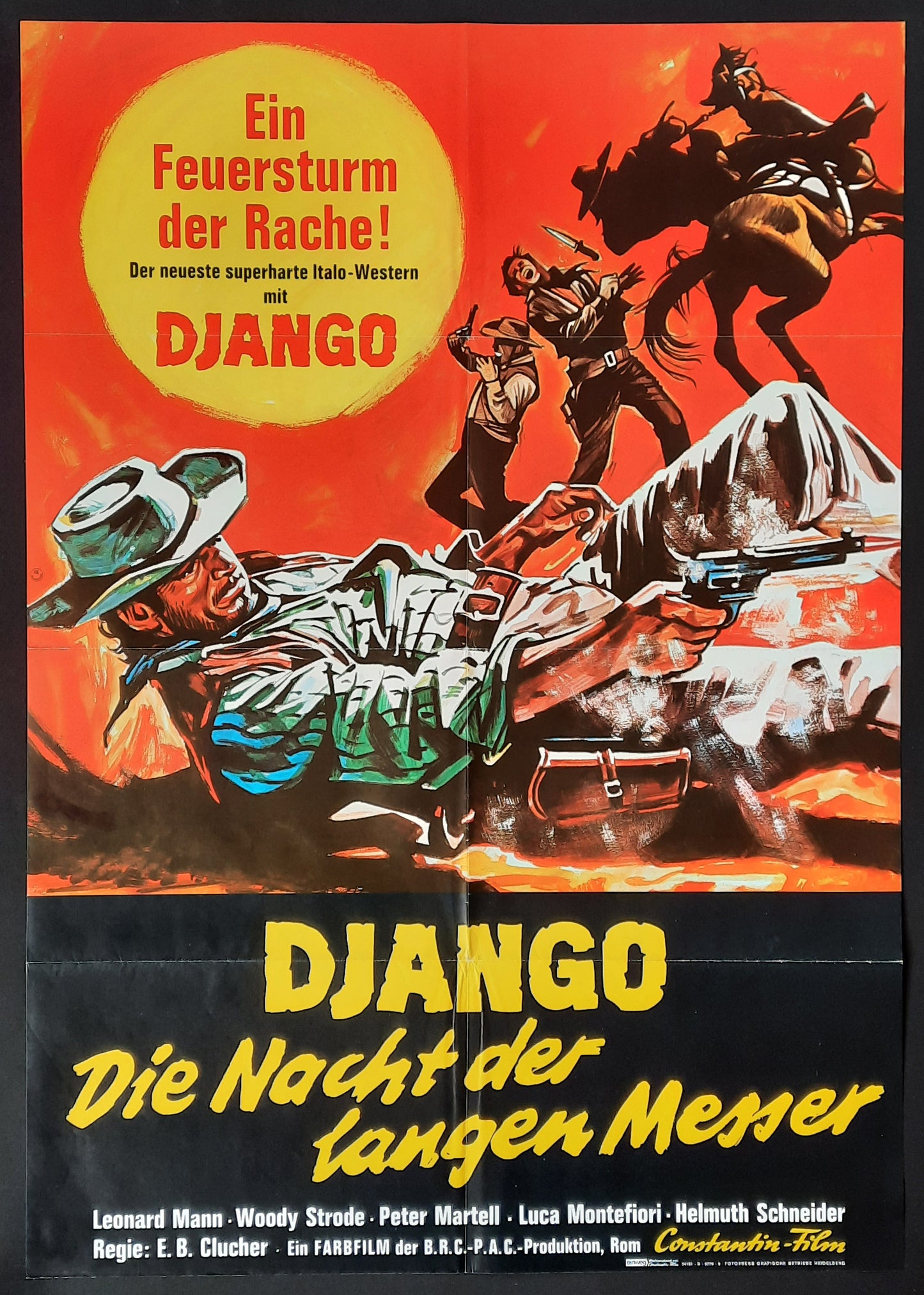 DJANGO - CIAKMULL - L'uomo della vendetta 1970 German 1-Sheet Movie Poster