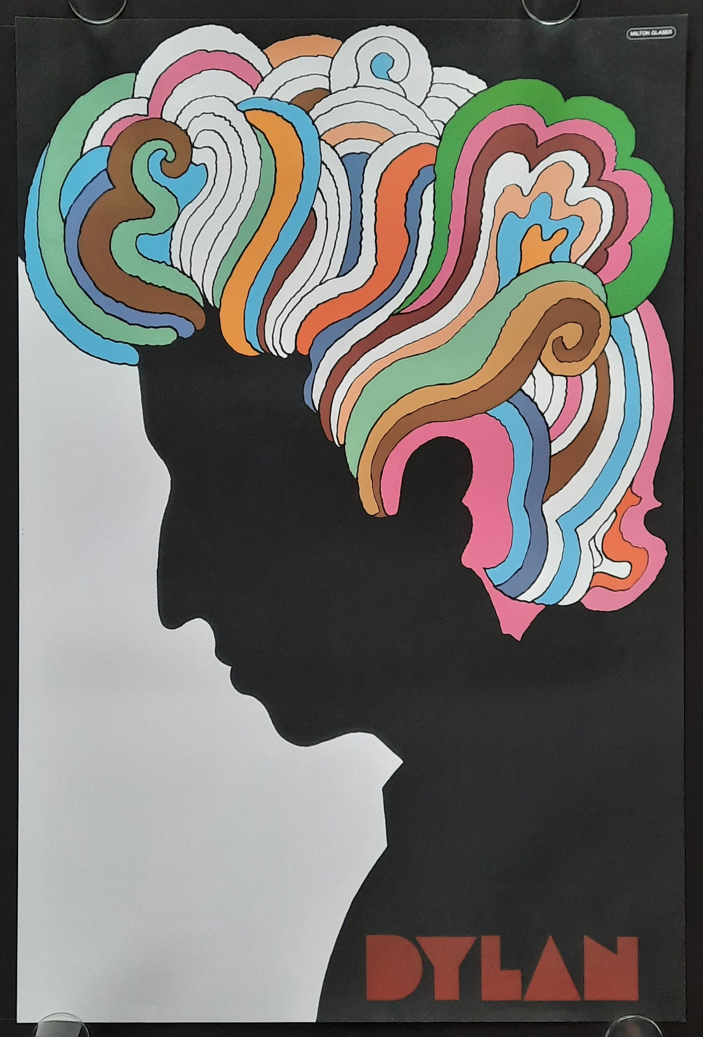 BOB DYLAN 1966 Promotion Poster by Milton Glaser NO MACHINE FOLDS