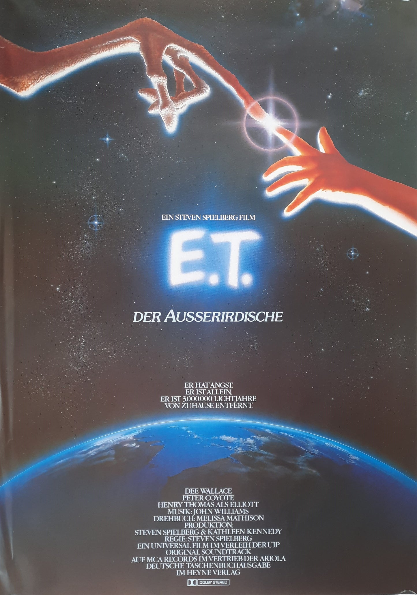 E.T. THE EXTRA-TERRESTRIAL Original Movie Poster 1982 Steven Spielberg