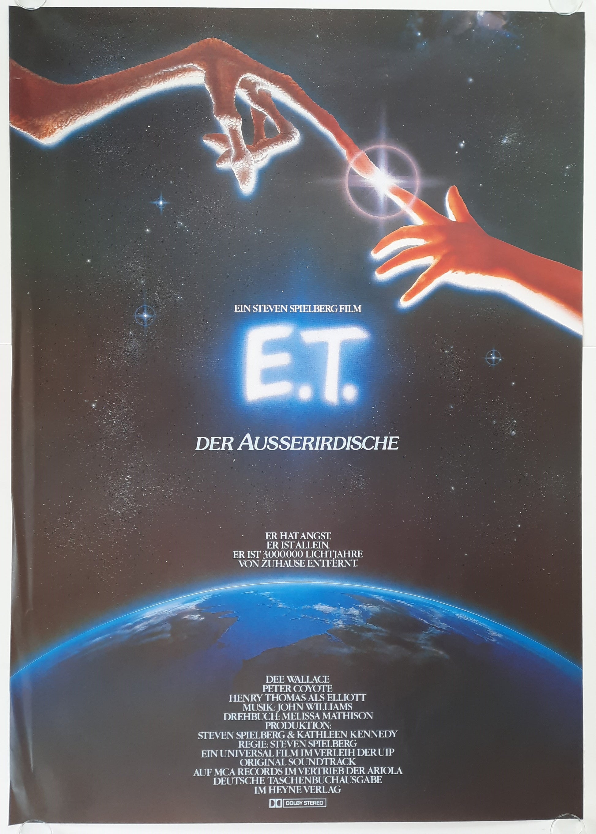 E.T. THE EXTRA-TERRESTRIAL Original Movie Poster 1982 Steven Spielberg 1
