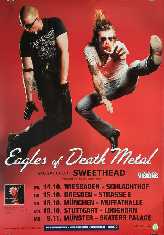 EAGLES OF DEATH METAL Original Concert Poster 2009 Germany