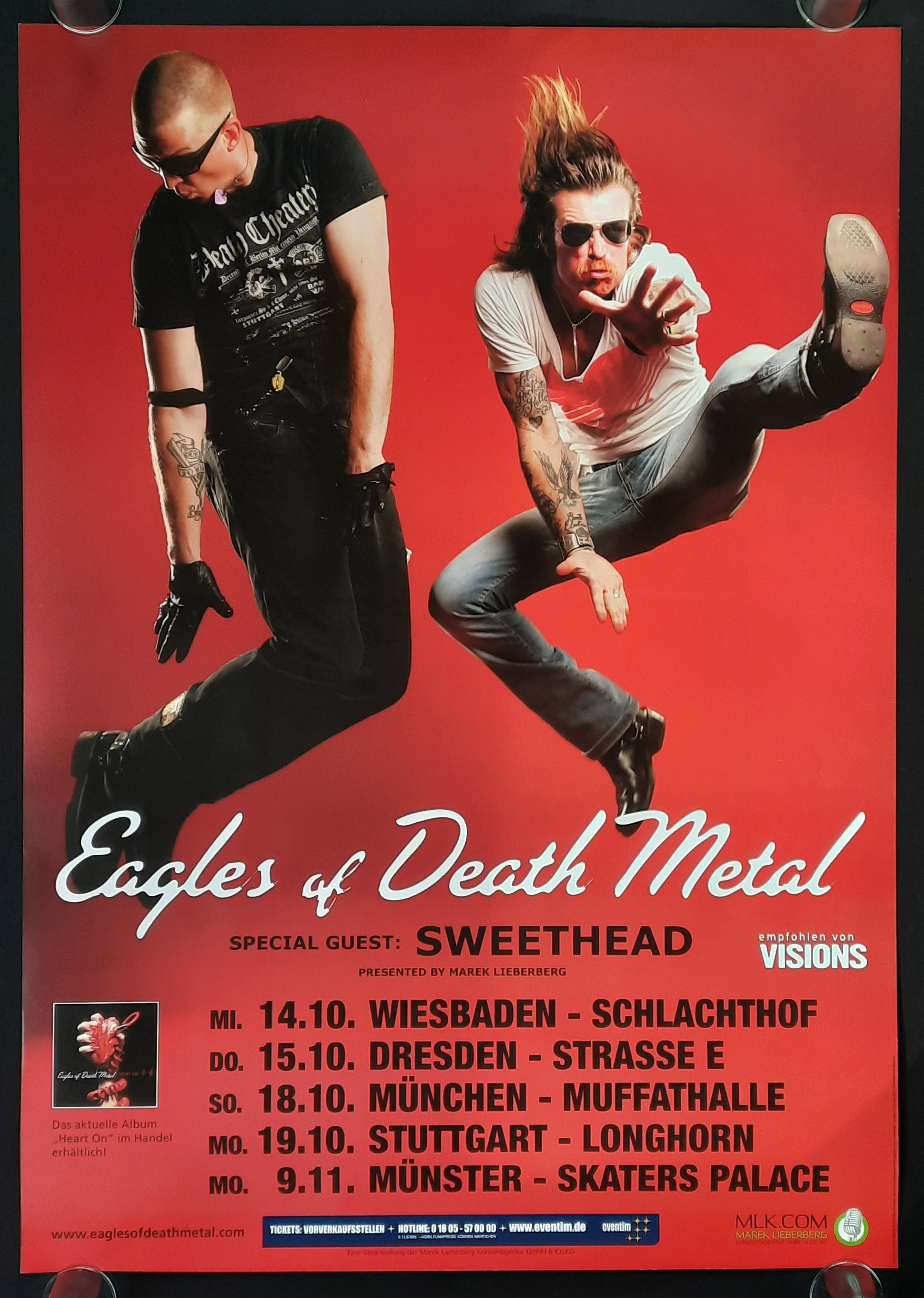 EAGLES OF DEATH METAL Original Concert Poster 2009 Germany 1