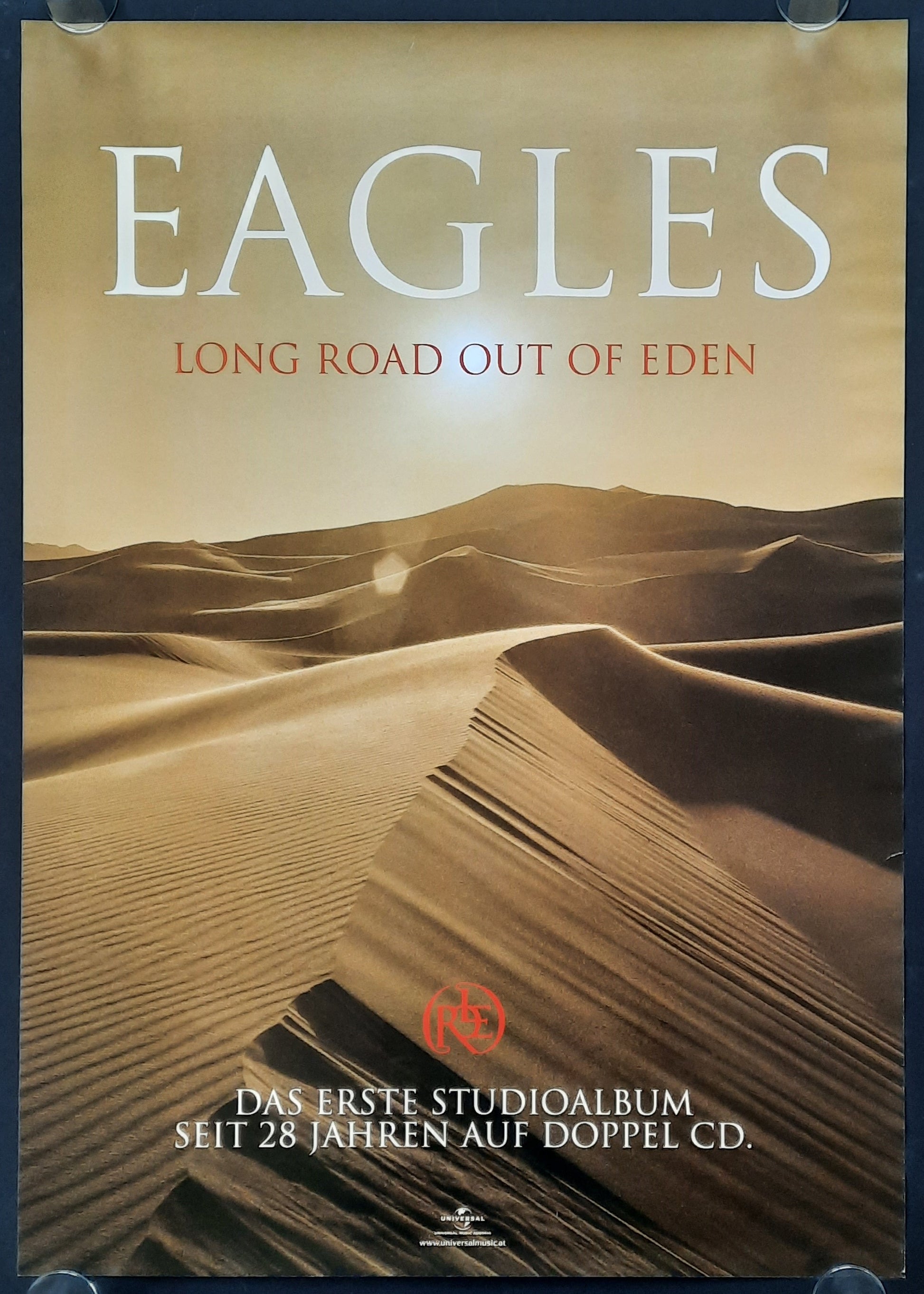 EAGLES Original Promotion Poster Album - 2007 Album "Long Road Out Of Eden" 1