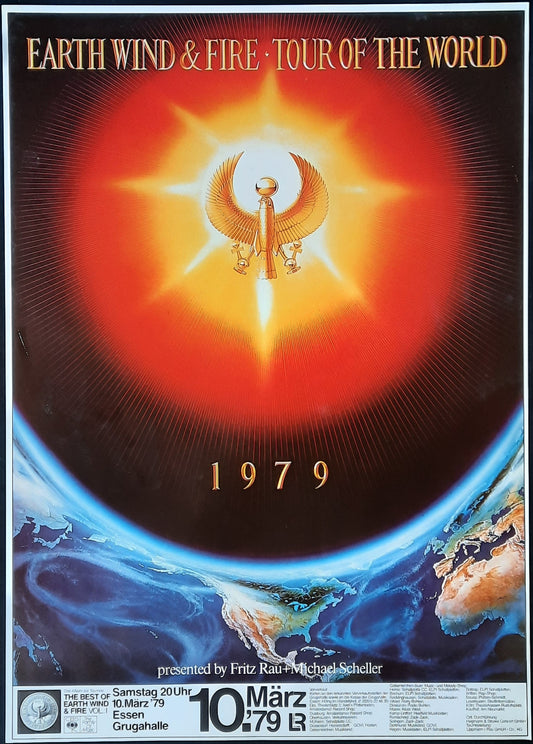 EARTH WIND & FIRE Original Concert Poster March 10, 1979 Essen Germany 2