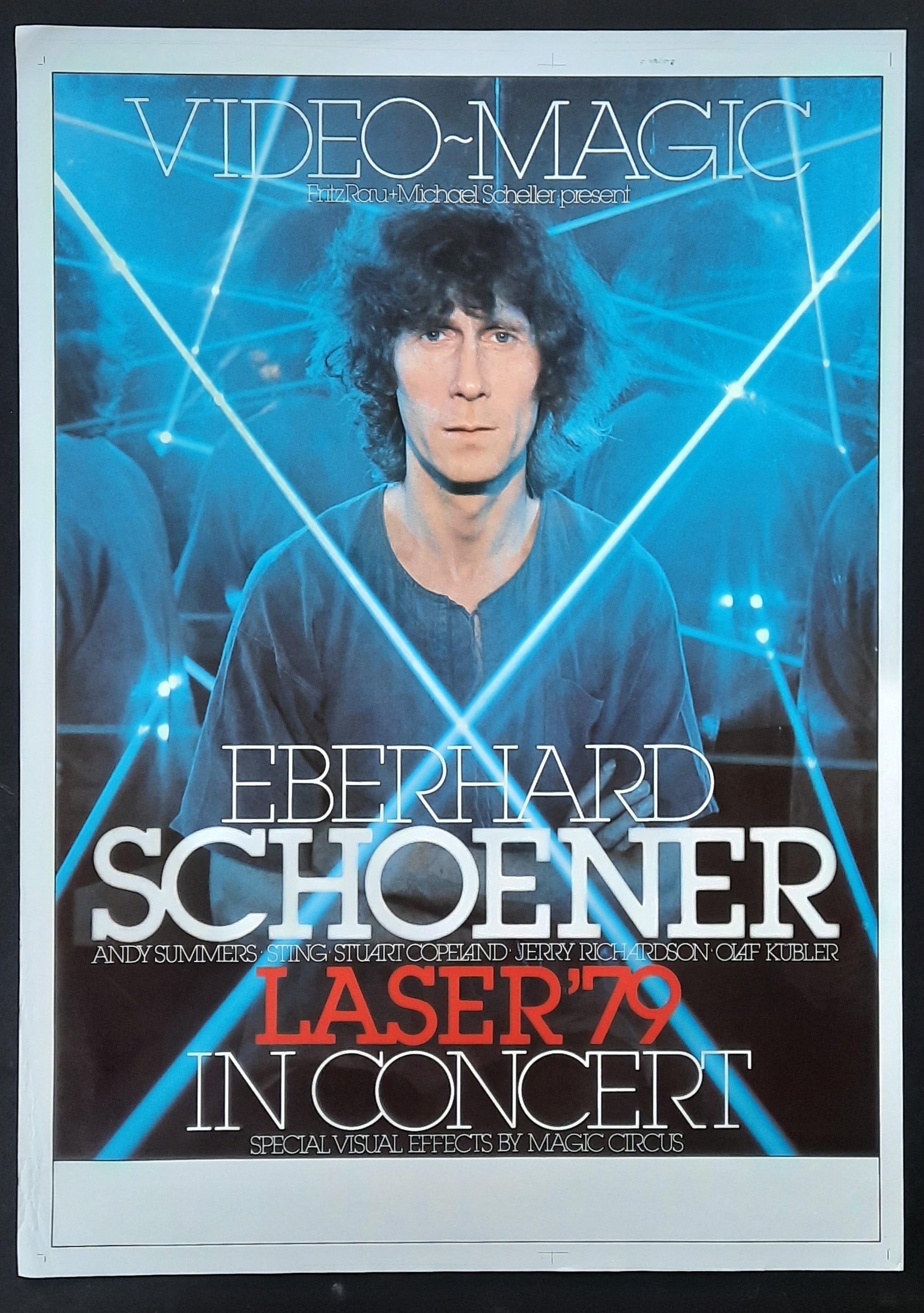 EBERHARD SCHOENER Original Concert Poster 1979 (blank) Germany