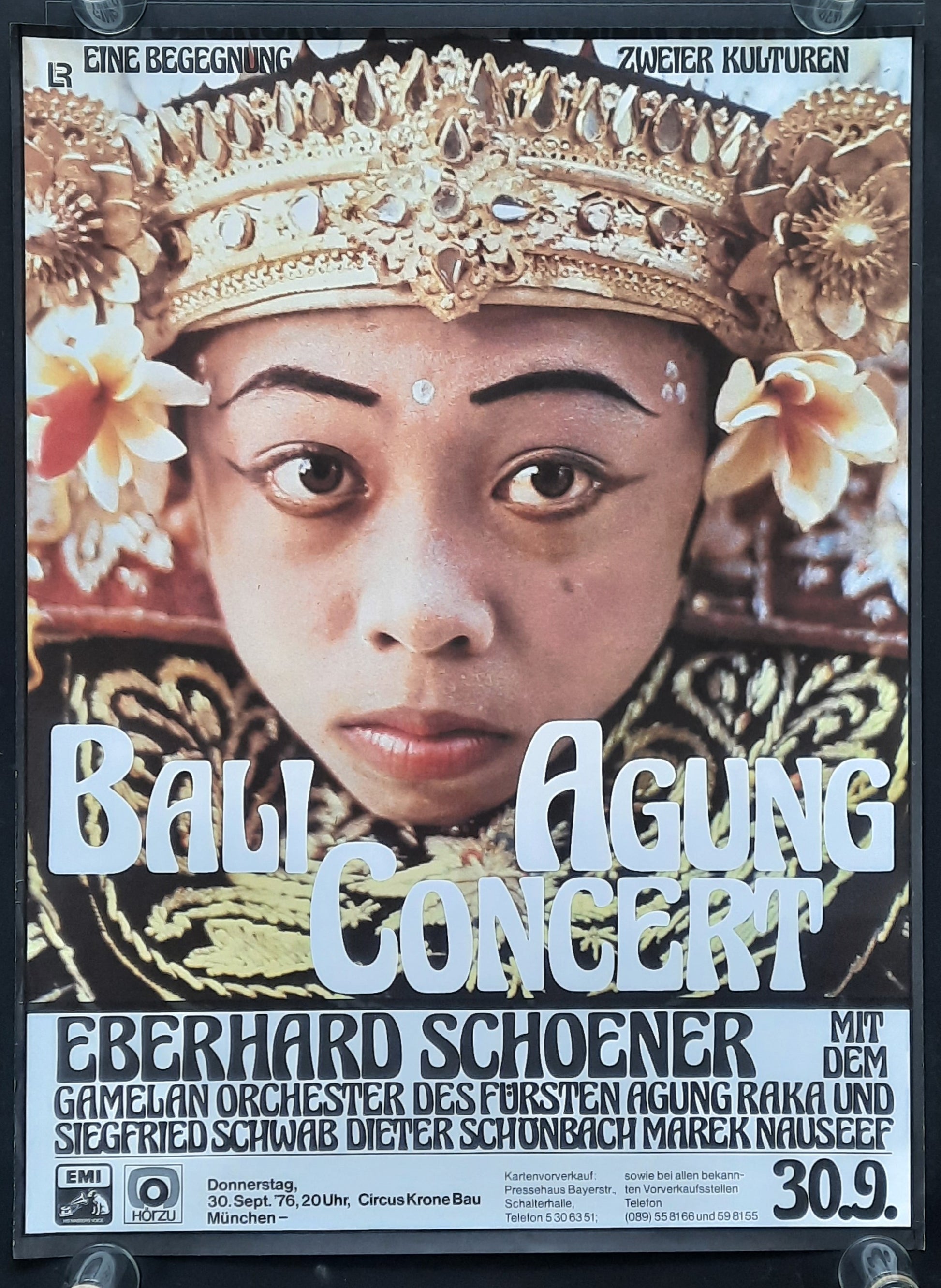 EBERHARD SCHOENER Original Concert Poster September 30, 1976 München Germany by Kieser