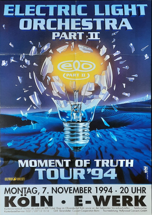 ELECTRIC LIGHT ORCHESTRA Original Concert Poster November 7, 1994 Cologne Germany 1