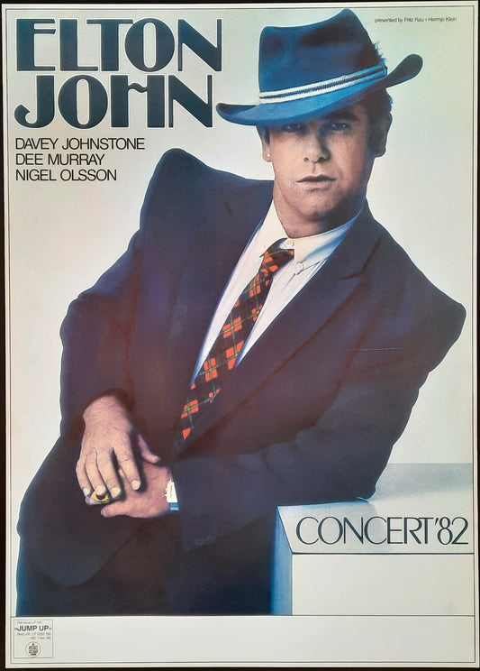 ELTON JOHN Original Concert Poster 1982 Germany