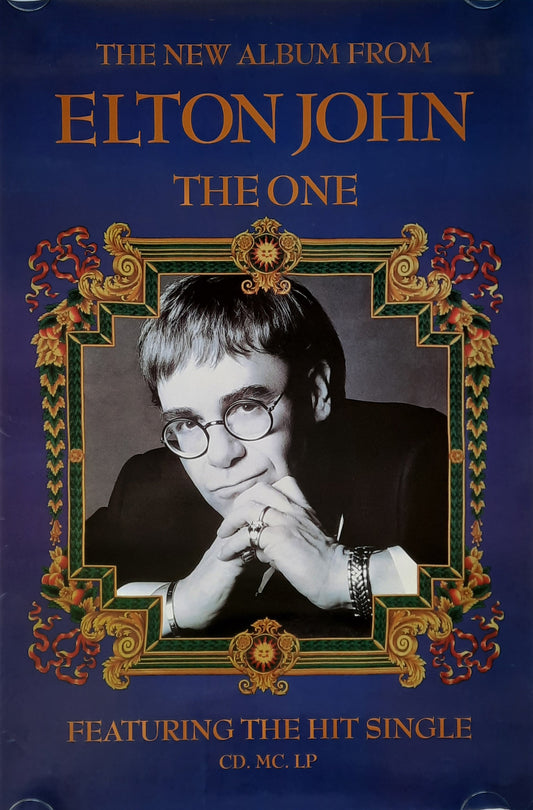 ELTON JOHN Original Promotion Poster - 1992 Album "The One"