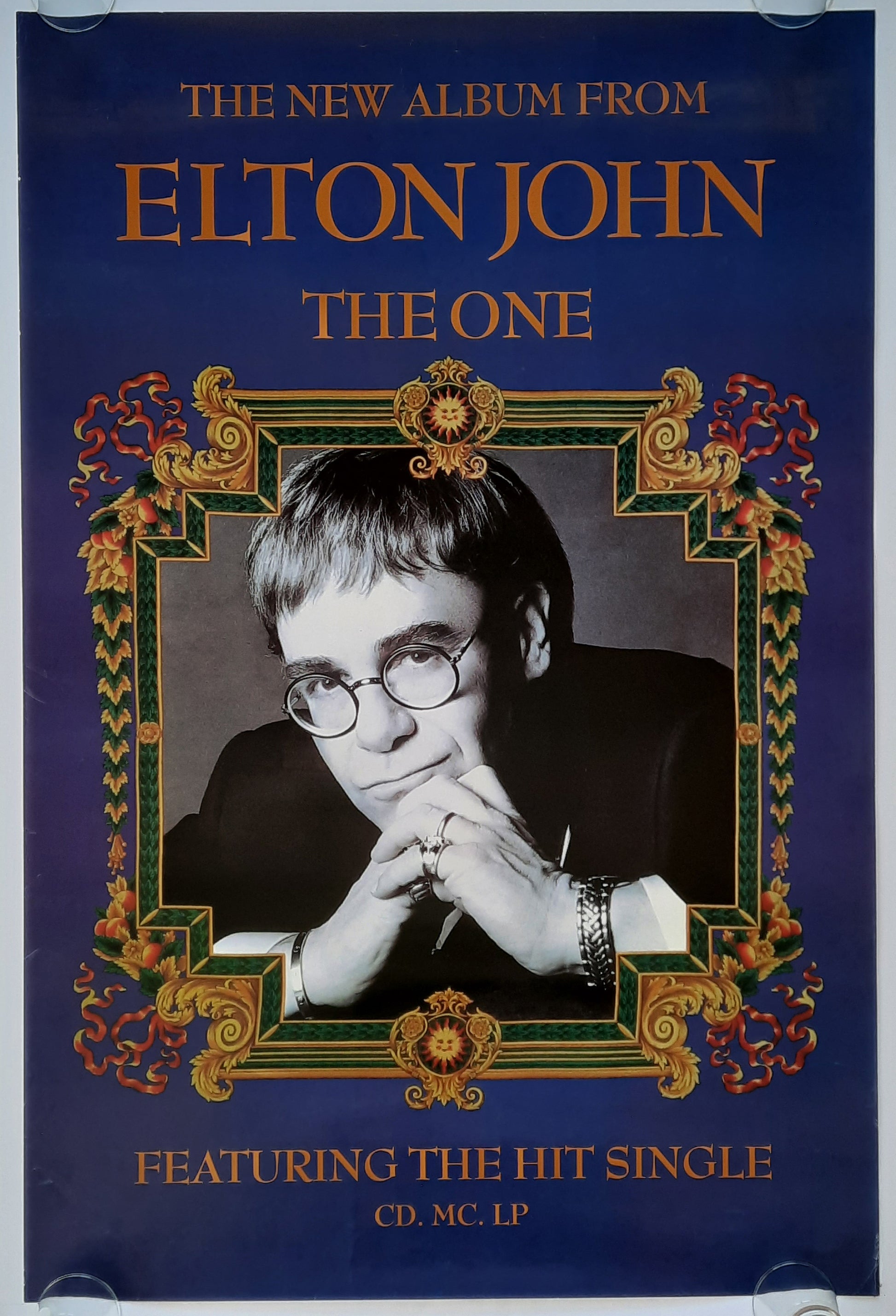 ELTON JOHN Original Promotion Poster - 1992 Album "The One" 1