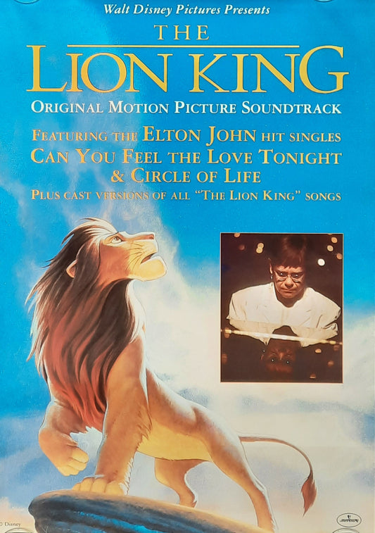 ELTON JOHN Original Promotion Poster - 1994 Album "The Lion King"