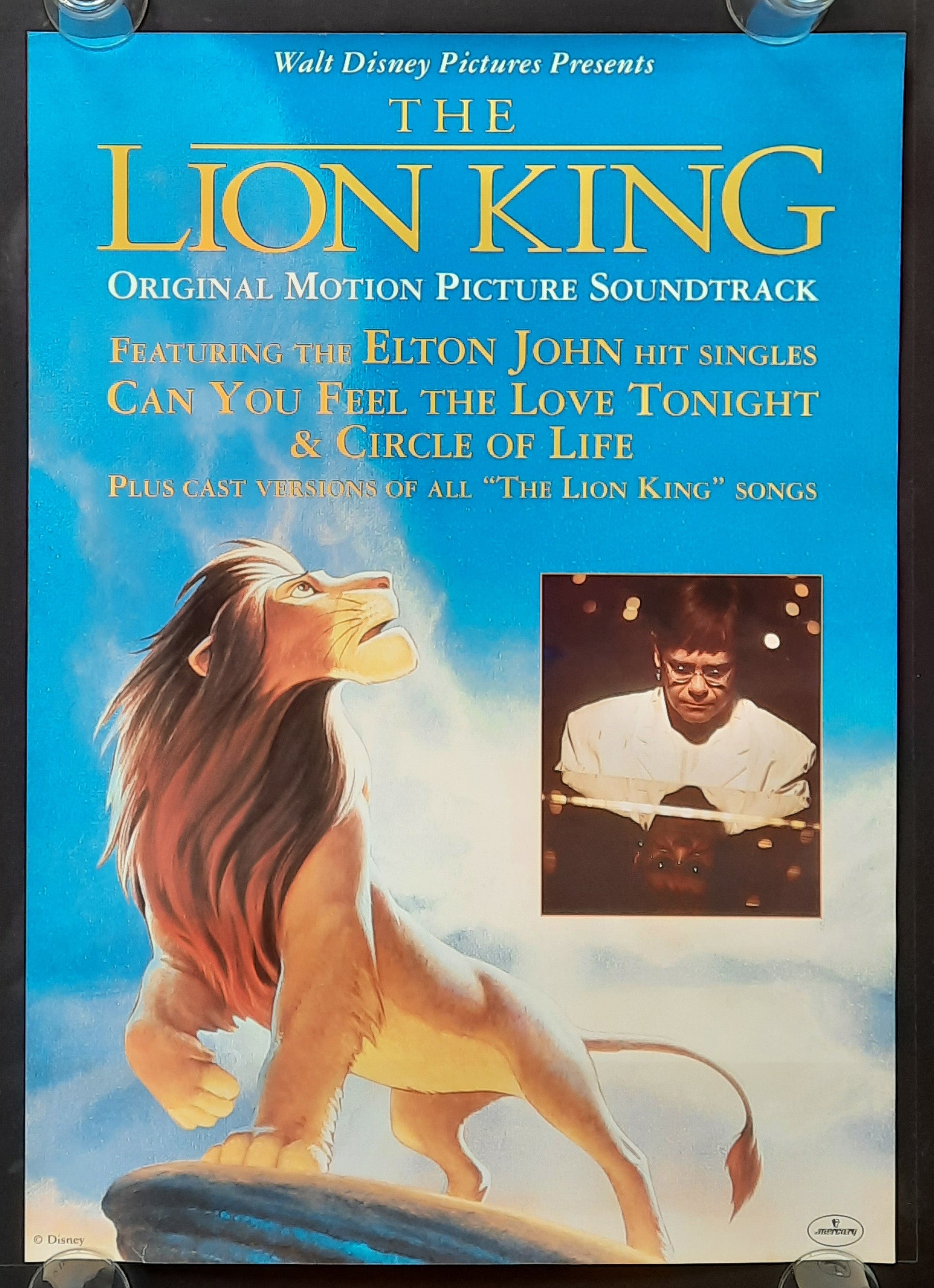 ELTON JOHN Original Promotion Poster - 1994 Album "The Lion King" 1