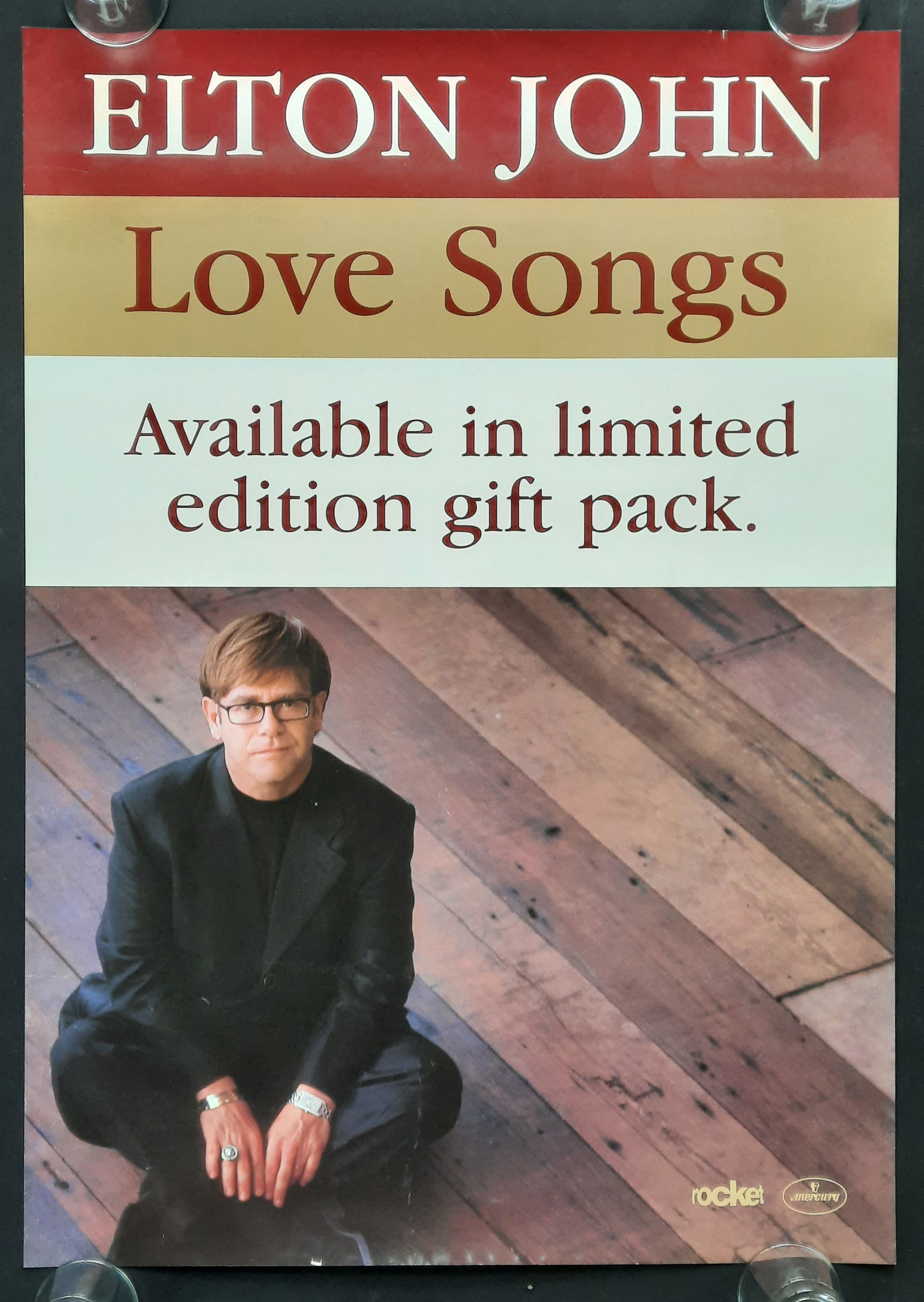 ELTON JOHN Original Promotion Poster - 1995 Album "Love Songs" 1