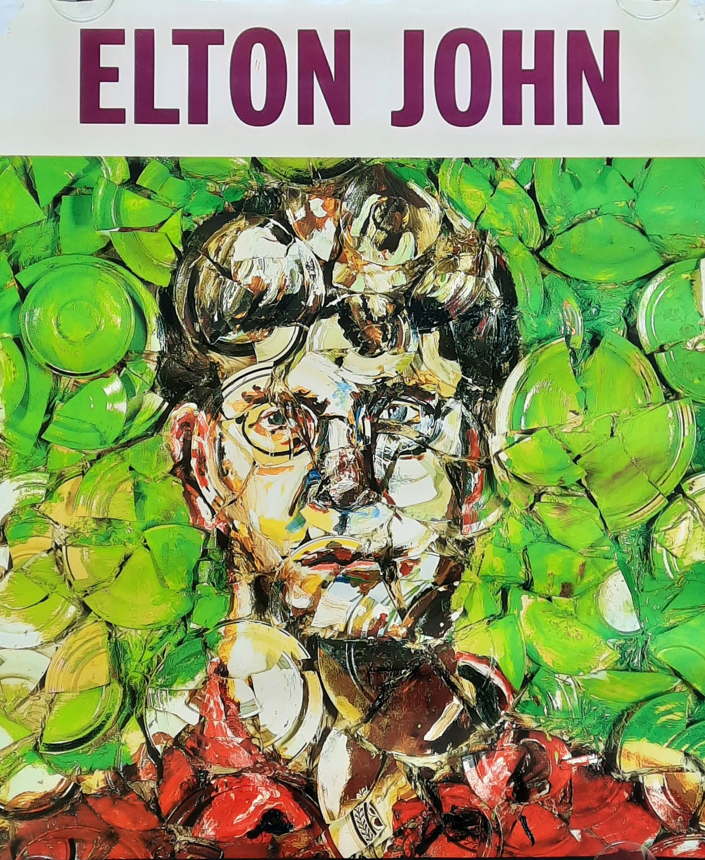 ELTON JOHN Original Promotion Poster Teaser - 1997 Album "The Big Picture" 1