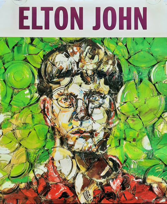 ELTON JOHN Original Promotion Poster Teaser - 1997 Album "The Big Picture" 1