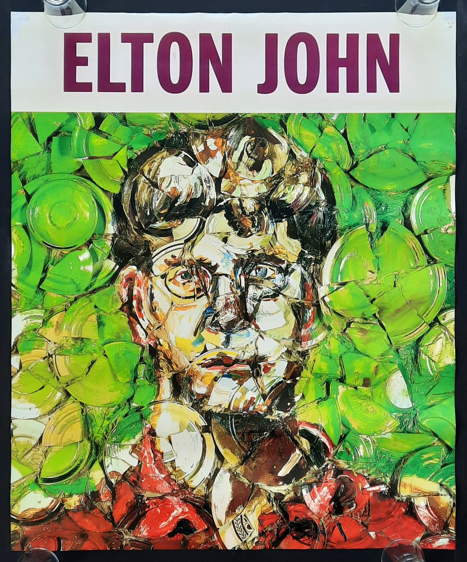 ELTON JOHN Original Promotion Poster Teaser - 1997 Album "The Big Picture" 2