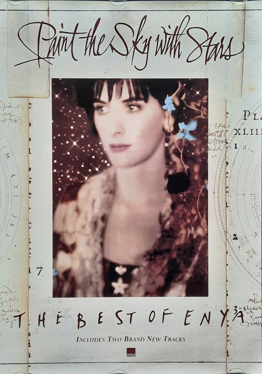 ENYA Original Promotion Poster 1997 Album "Paint The Sky With Stars"