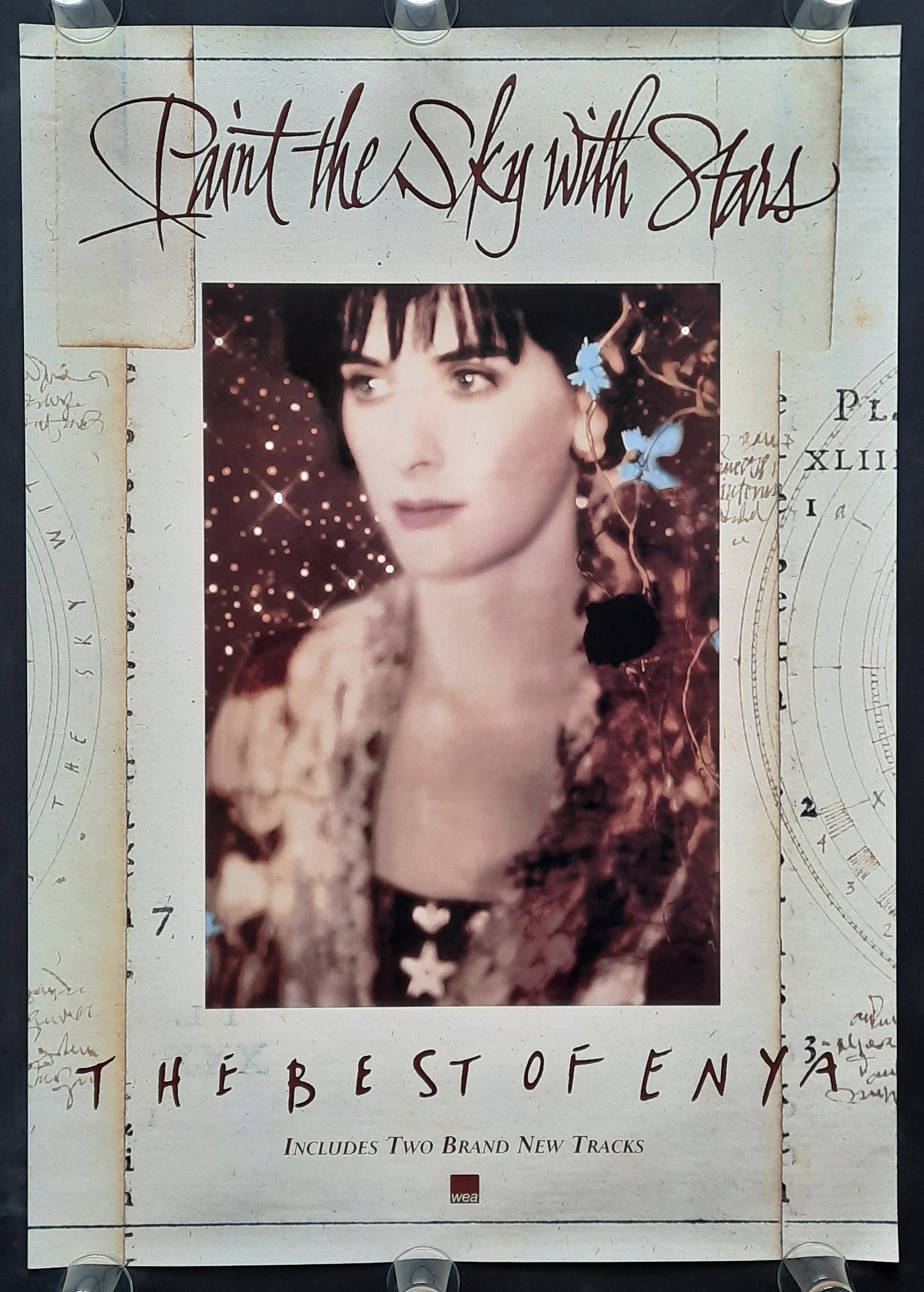 ENYA Original Promotion Poster 1997 Album "Paint The Sky With Stars" 1