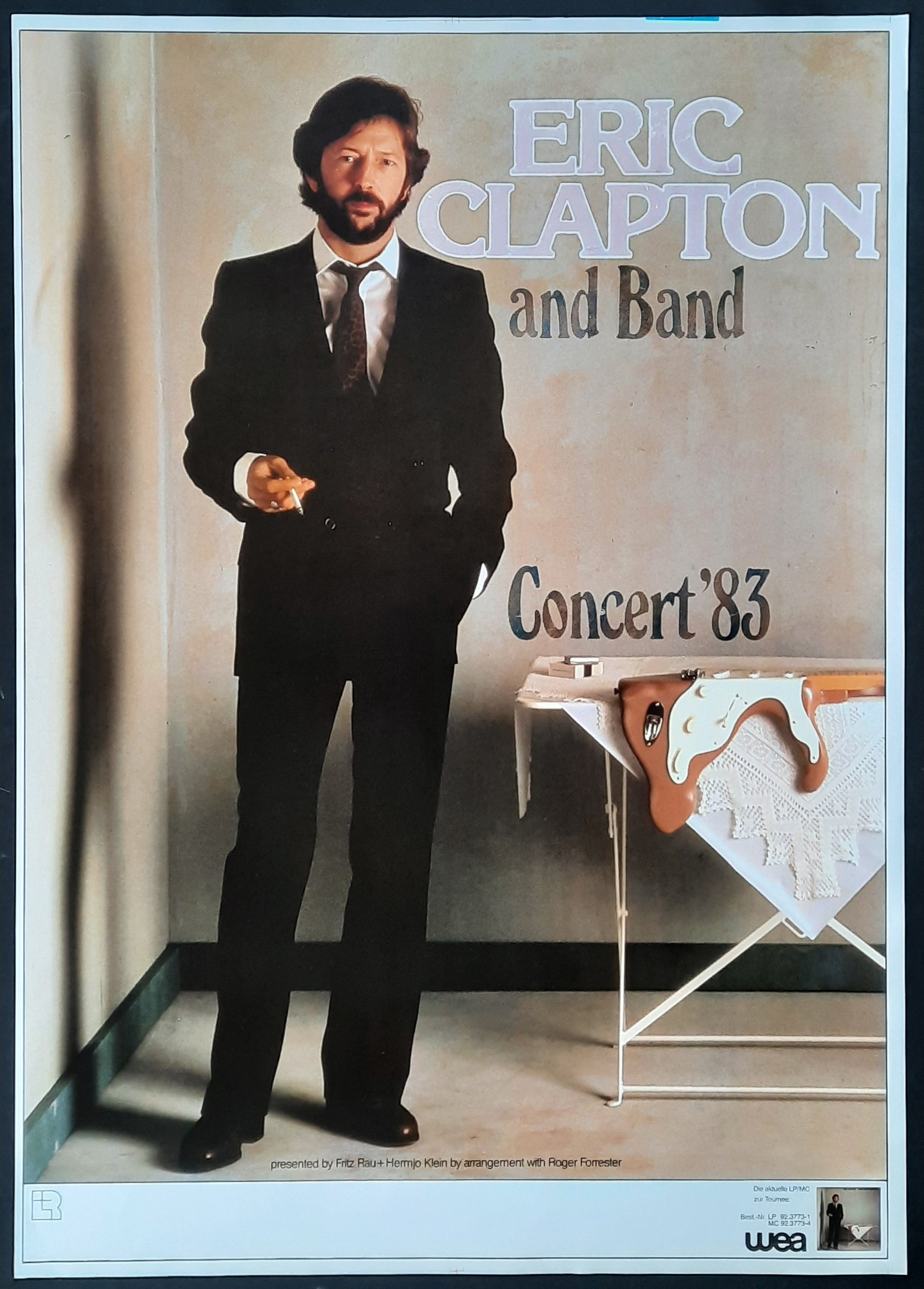 ERIC CLAPTON Original Concert Poster 1983 Germany 1