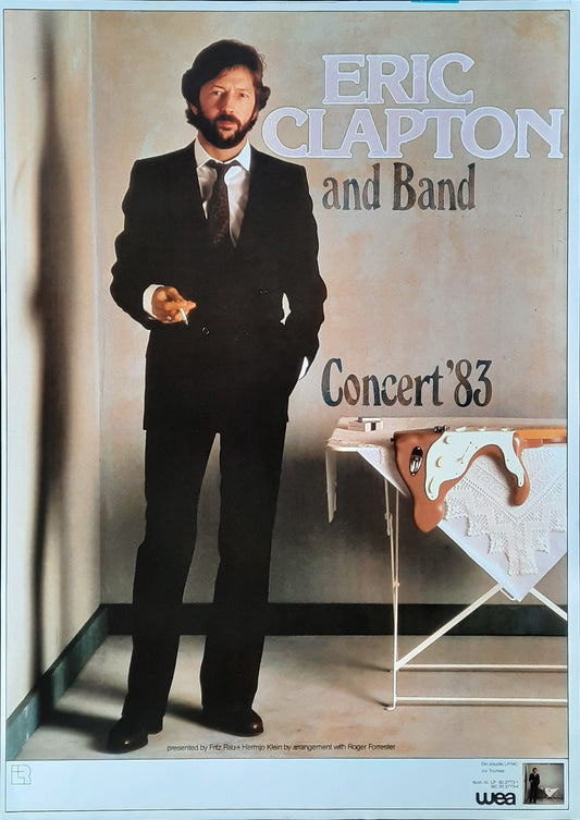 ERIC CLAPTON Original Concert Poster 1983 Germany 1